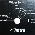 Imtra wiper panel for combination switch