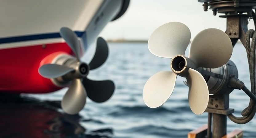 Boat propeller optimized for long journeys and heavy loads