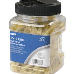 Ancor 12-10 Butt Connector Heat Shrink Yellow 200 Pack Jar