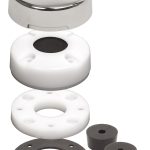 Blue Sea CableClam .83" Stainless Steel Cover Max Cable Dia 0.44