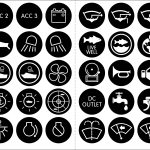 Blue Sea 4230 Label Kit For SS Back Lit Switch