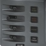 Blue Sea Weather Deck Panel 12v 4 Gang Fuse Panel