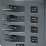Blue Sea Weather Deck Panel 12v 4 Gang Switch Panel