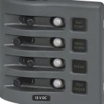 Blue Sea Weather Deck Panel 12v 4 Circuit Breaker Panel