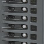 Blue Sea Weather Deck Panel 12v 8 Circuit Breaker Panel