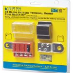 Blue Sea 5024 4-Gang Battery Terminal Fuse Block ST ATO/ATC and Cover