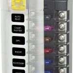 Blue Sea 5035 6-Gang Fuse Block ST ATO/ATC Independent Circuits and Cover