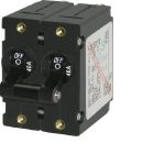 Blue Sea A-Series 40 Amp Circuit Breaker Black Toggle Double Pole