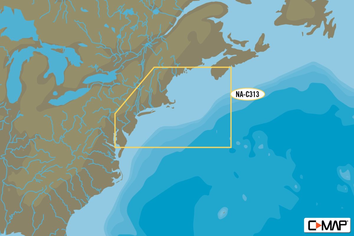 C-MAP NA-C313 Muscongus Bay To Cape May Bathymetric