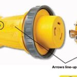 Hubbell HBL61CM08LED 30 Amp 50 Foot Cordset With LED