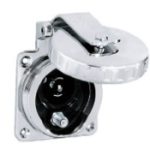 Hubbell HBLPHTVSS Phone/Tv Inlet Round Stainless Steel