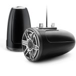 JL Audio M6 7.7in Enclosed Tower Speakers Titanium Sport Grille