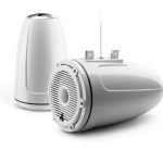 JL Audio M6 7.7in Enclosed Tower Speakers White Classic Grille