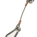 Lewmar 66840028 Anchor Strap 12" 4mm Cable with 8mm Caribiner Clip