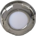 Lumitec Aurora Dome Light White/Blue LED Stainless Steel Finish