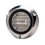 Lumitec Seablaze X2 Dual Color Blue/White LED Surface Mount Polished Housing 12/24v