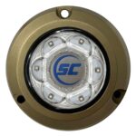 Shadow Caster SC2 Underwater LED Light  Bimini Blue 12v Bronze Surface Mount