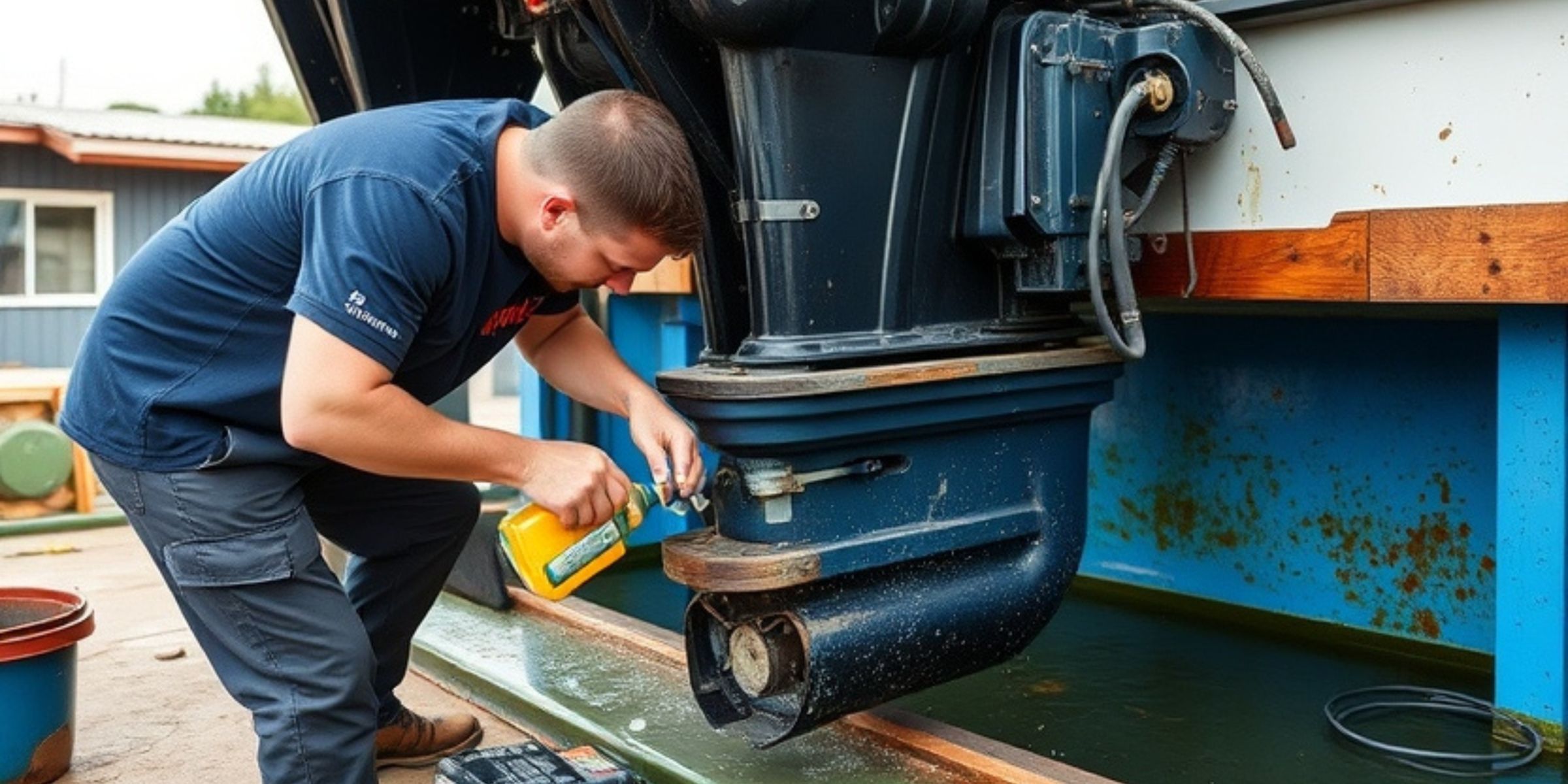 Steps to follow for an outboard lower unit oiling schedule.