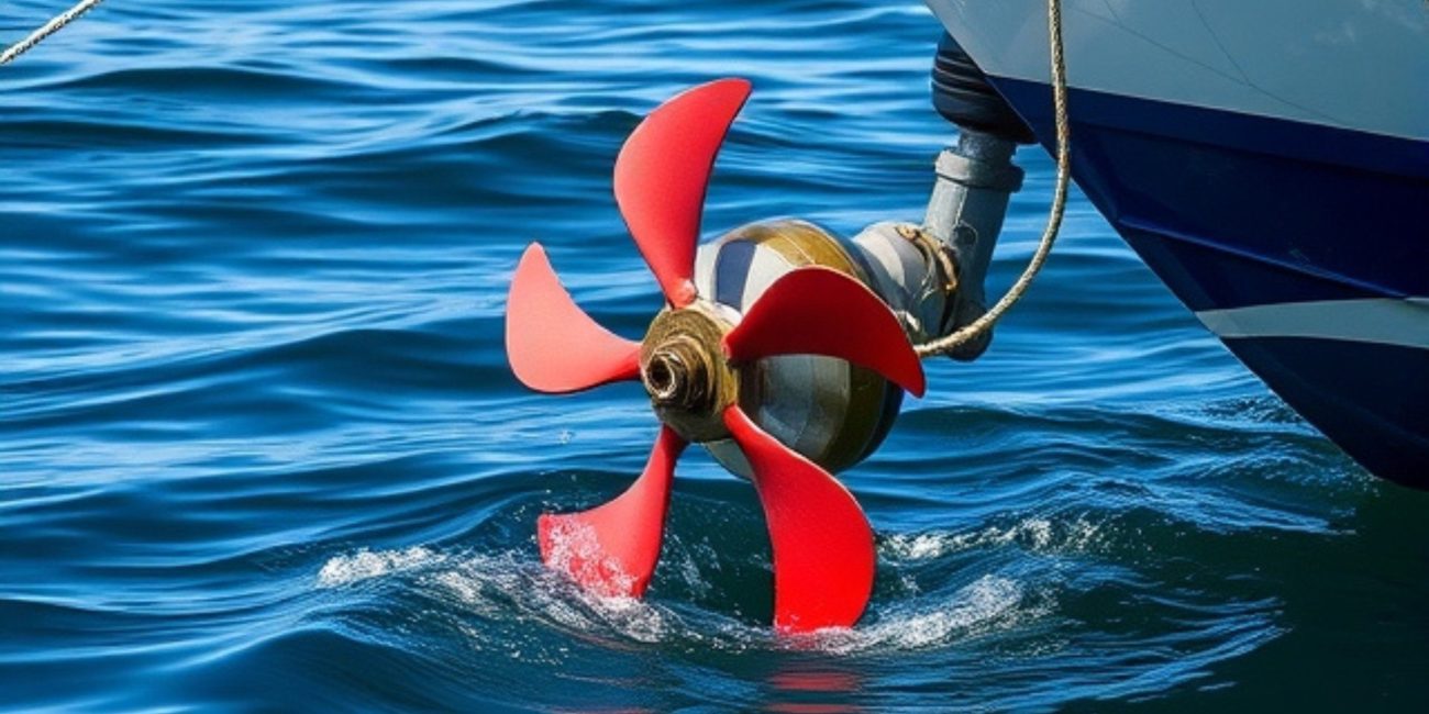 A boat propeller designed for low-speed trolling performance