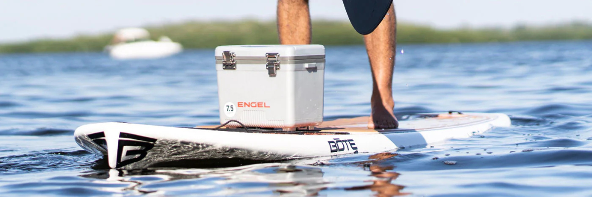 A durable Engel cooler for fishing