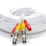 60' RG59 Siamese Cable Bnc Males And Power Leads