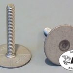 Weld Mount 1.00" Tall 1/4 x 20 ST125-1420-16SS SS Stud 1.25" Base 10 Pack