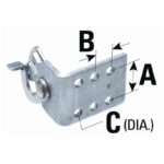 CABLE CLIP 33C DOUBLE