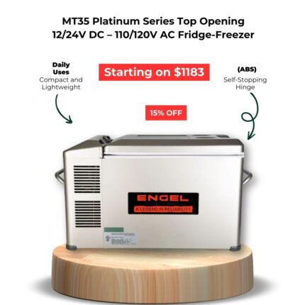 Engel MT35 Platinum Series Top Opening 12/24V DC - 110/120V AC Fridge-Freezer