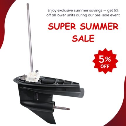 Yamaha 4 Stroke Aftermarket Counter Rotation Lower Unit – Replaces 250HP – Fits 25", 30" Shafts – SEI 90-429