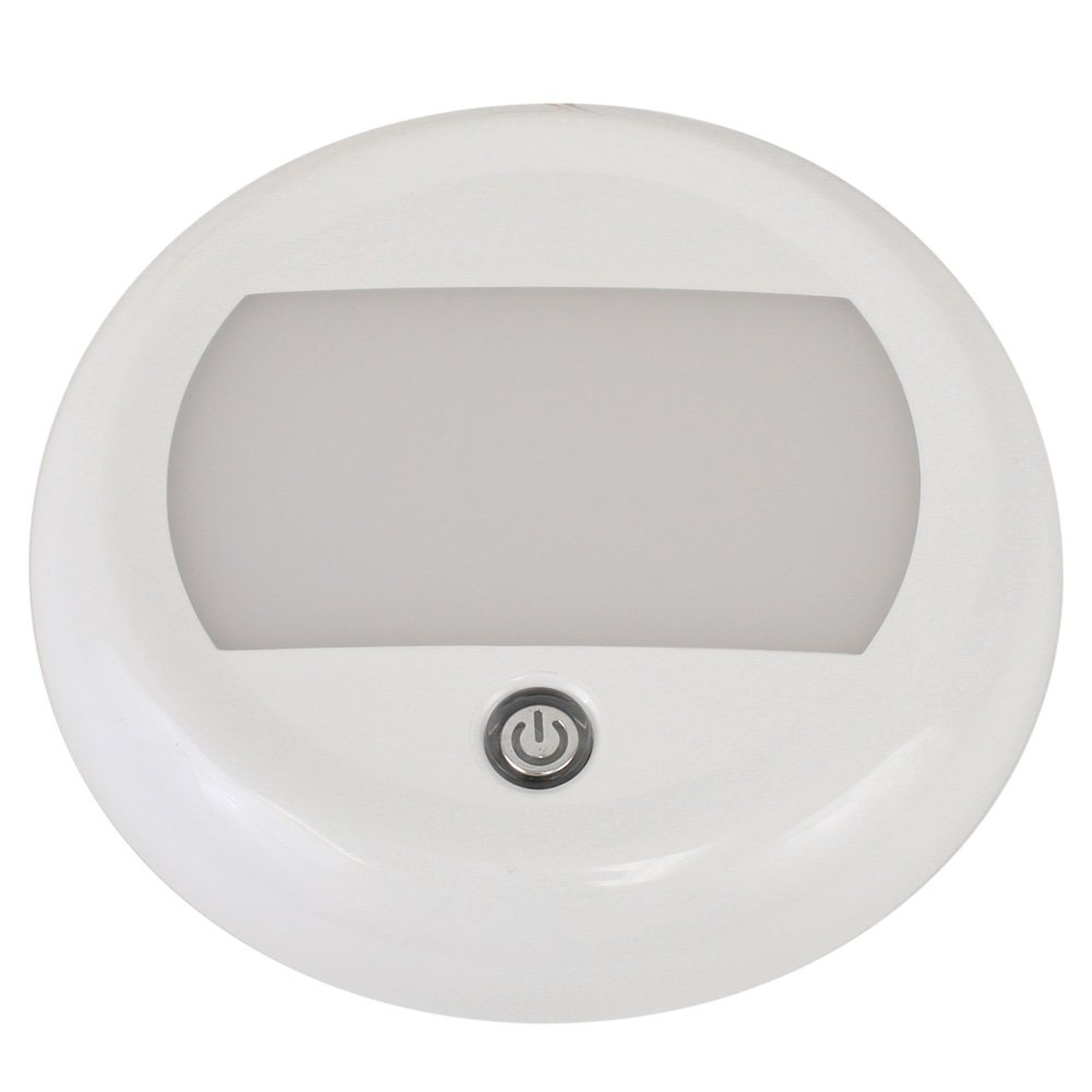 100062XL.jpg Scandvik 5" Dome Light w/Switch & 3 Stage Dimming - 10-30V - IP67 - Image 1