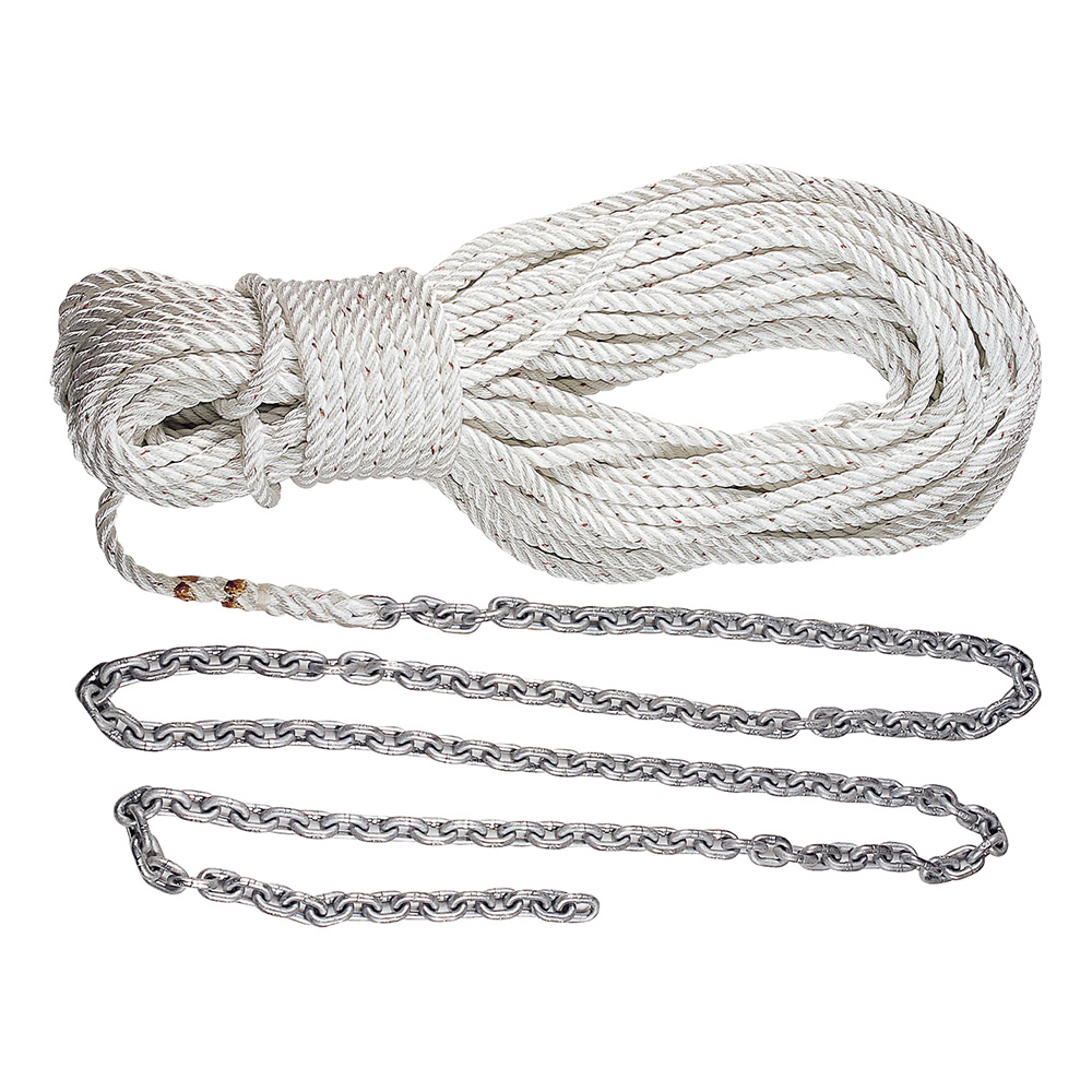 Lewmar Anchor Rode 20’ 5/16” G4 Chain w/300’ 5/8” Rope w/Shackle