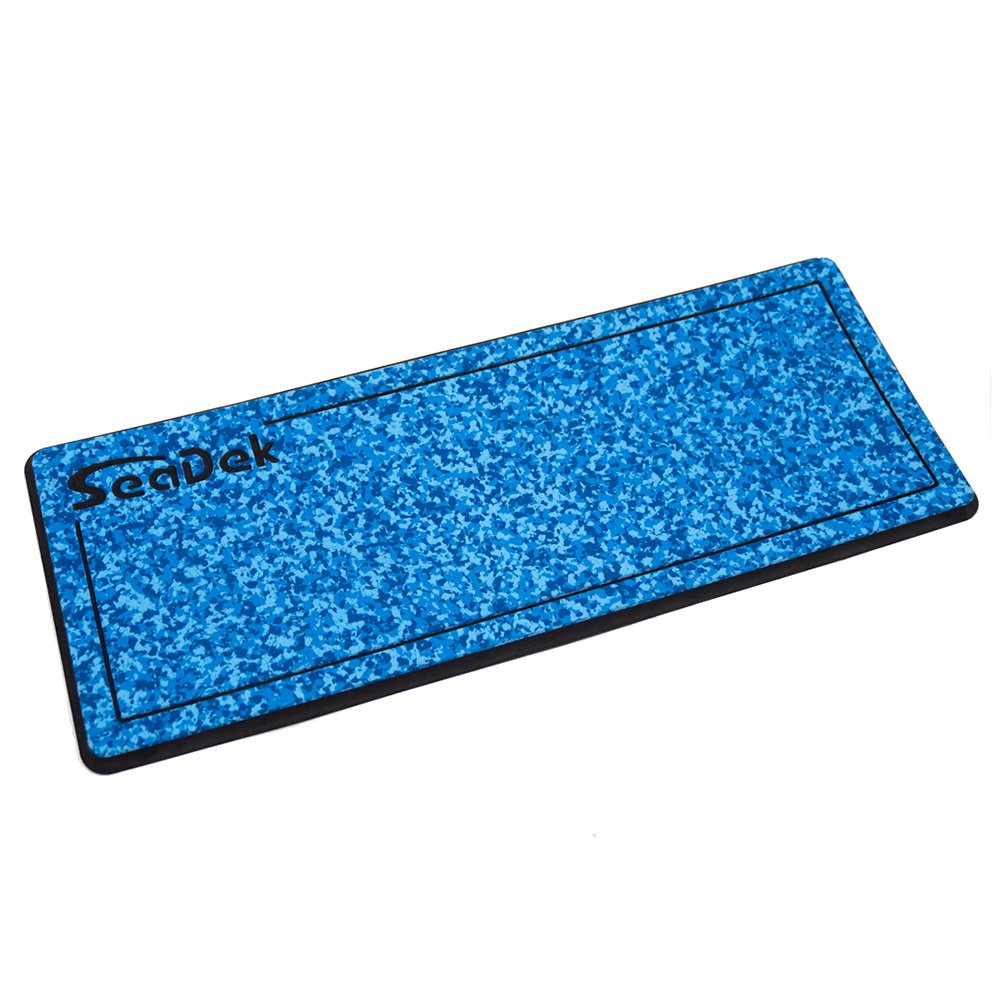 103995XL.jpg SeaDek 14” x 36" 20mm Dual Density Small Helm Pad w/SeaDek Logo - Brushed Texture - Aqua Camo/Black (355.6mm x 914.4mm x 20mm) - Image 1