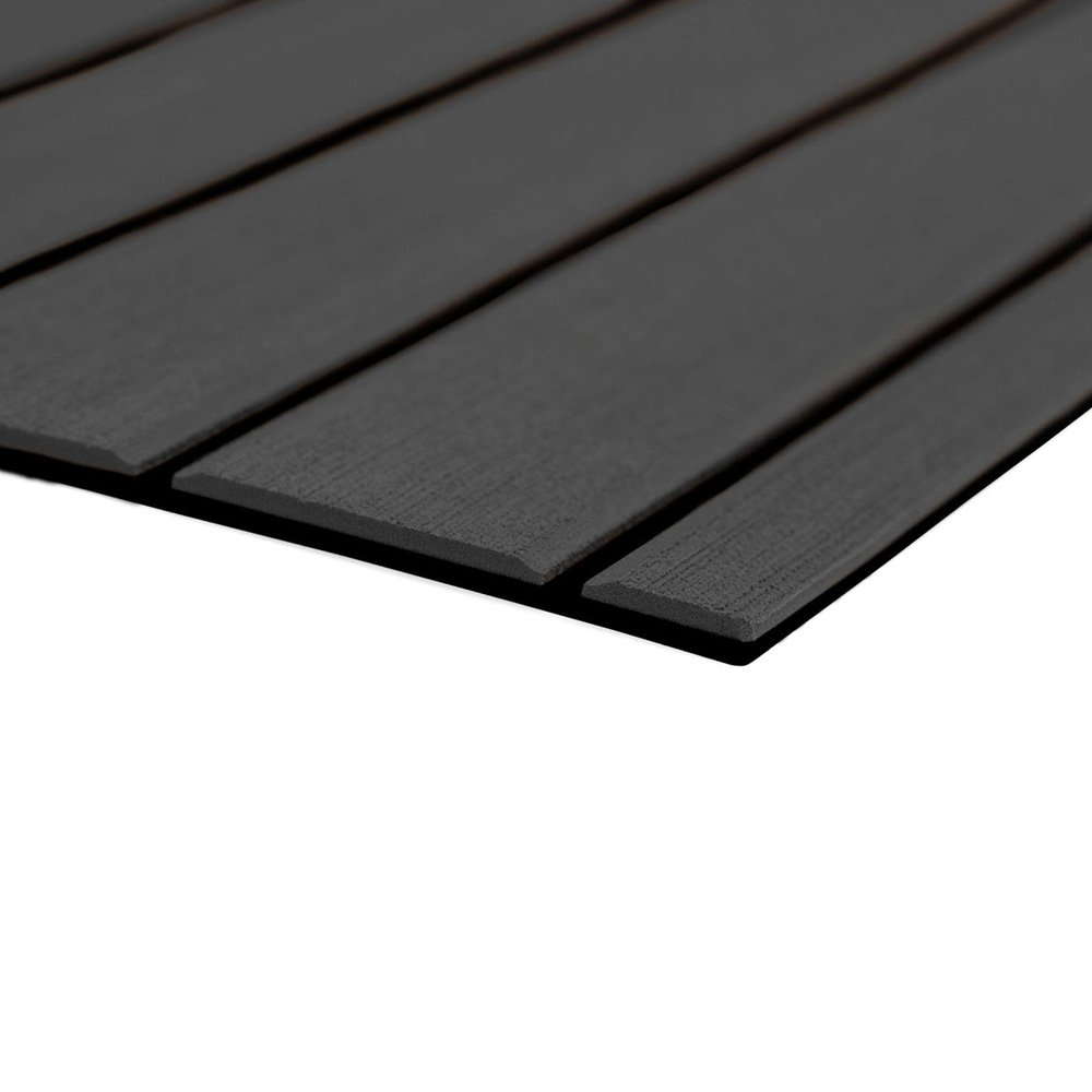 104006XL.jpg SeaDek 40" x 80" 6mm Teak Full Sheet - Brushed Texture - Dark Grey/Black (1016mm x 2032mm x 6mm) - Image 1