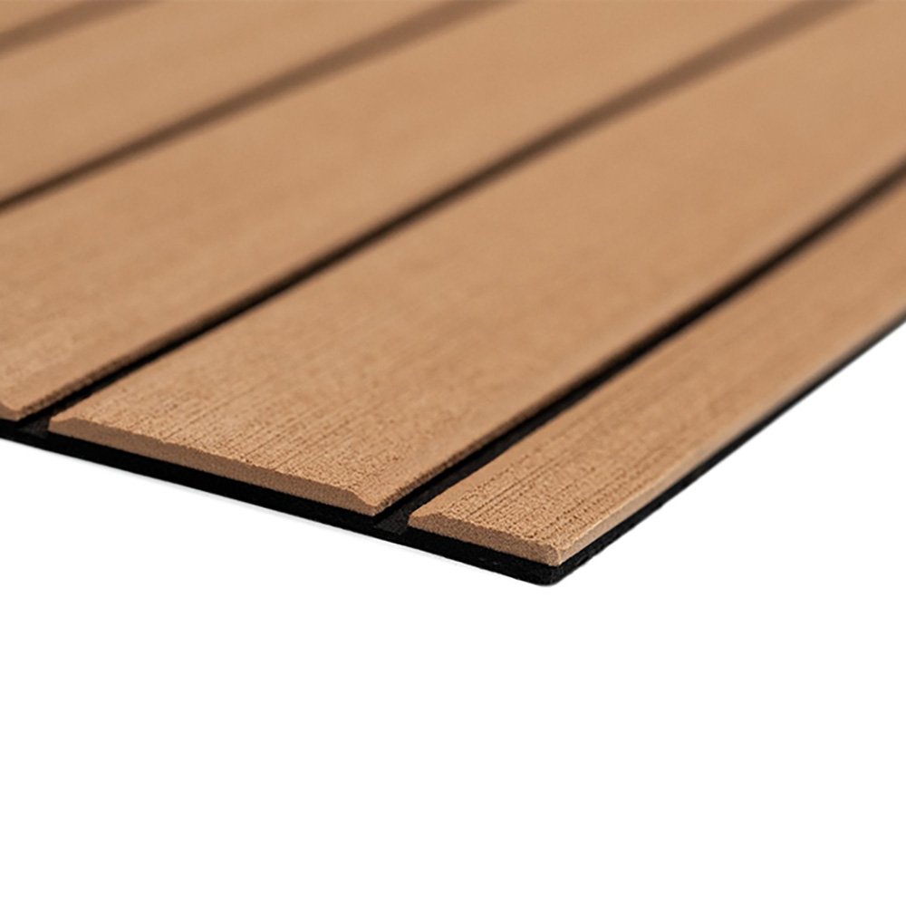 104008XL.jpg SeaDek 40" x 80" 6mm Teak Full Sheet - Brushed Texture - Mocha/Black (1016mm x 2032mm x 6mm) - Image 1