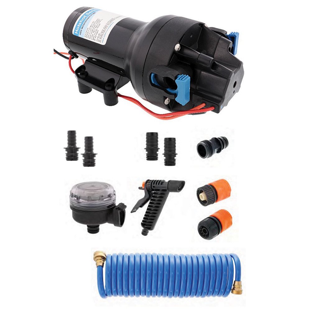 104682XL.jpg Jabsco HotShot HD5 Heavy Duty Washdown Pump Kit w/25' HoseCoil - 12V - 5GPM - 70PSI - Image 1