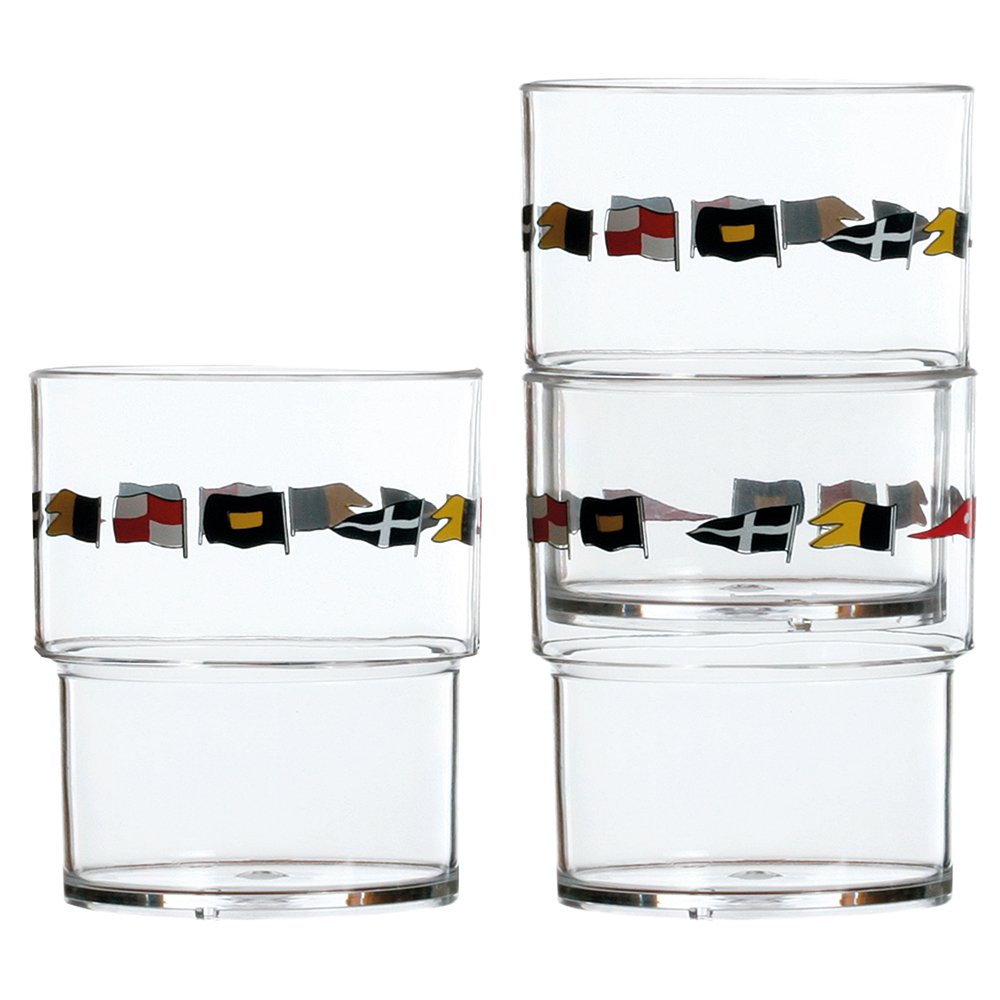 89603XL.jpg Marine Business Stackable Glass Set - REGATA - Set of 12 - Image 1