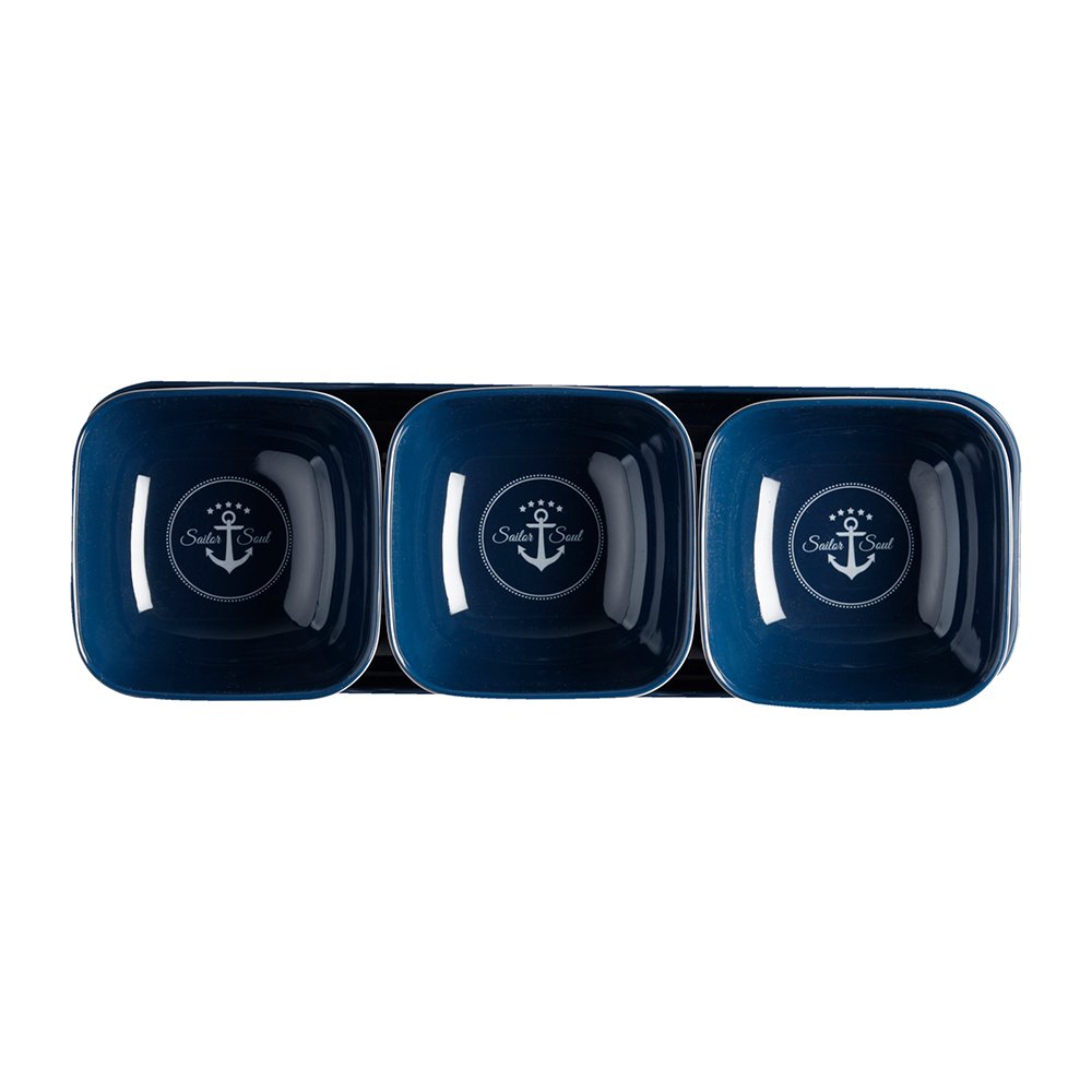 89643XL.jpg Marine Business Melamine Snack Set - SAILOR SOUL - Set of 4 - Image 1
