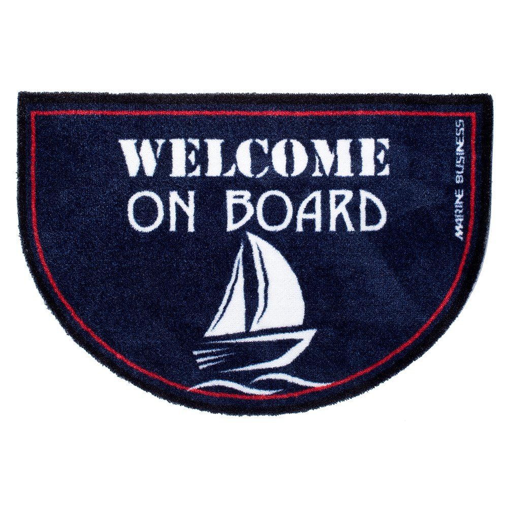 89750XL.jpg Marine Business Non-Slip WELCOME ON BOARD Half-Moon-Shaped Mat - REGATA - Image 1