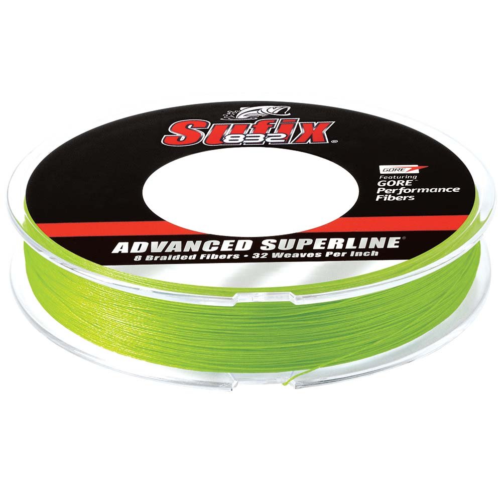 90759XL.jpg Sufix 832® Advanced Superline® Braid - 10lb - Neon Green - 150 yds - Image 1