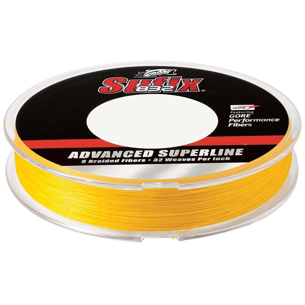 90760XL.jpg Sufix 832® Advanced Superline® Braid - 10lb - Hi-Vis Yellow - 150 yds - Image 1
