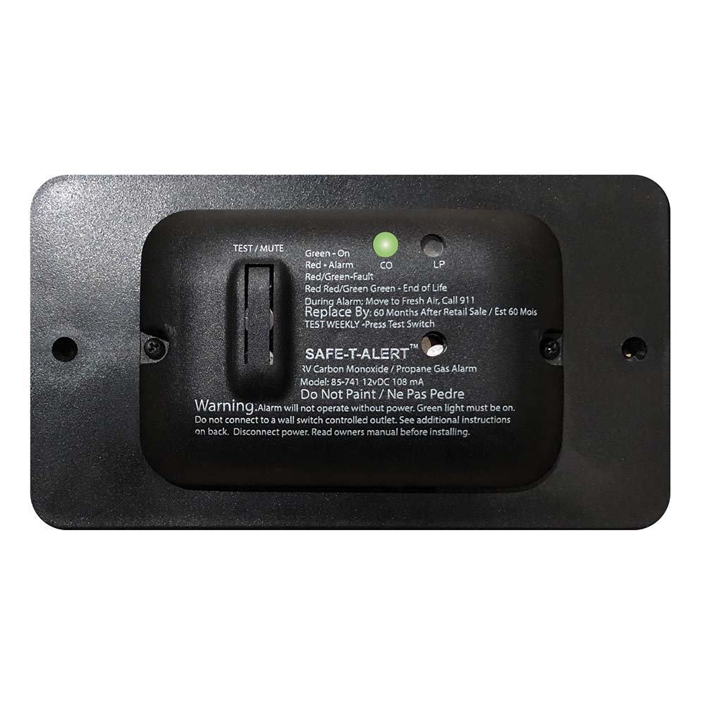 91460XL.jpg Safe-T-Alert 85 Series Carbon Monoxide Propane Gas Alarm - 12V - Black - Image 1