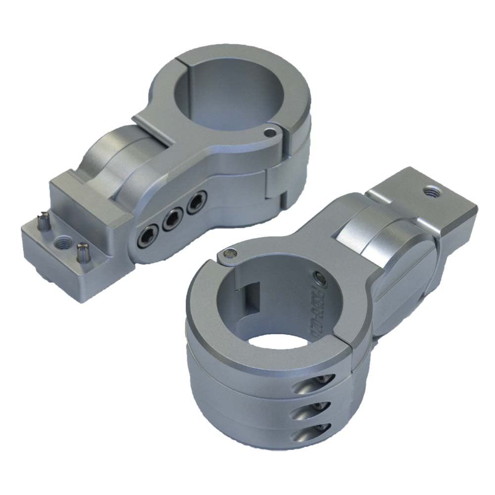 91871XL.jpg PTM Watersports Board Rack Mounts - 2.5" Pipe Clamp - Titanium Grey - Image 1