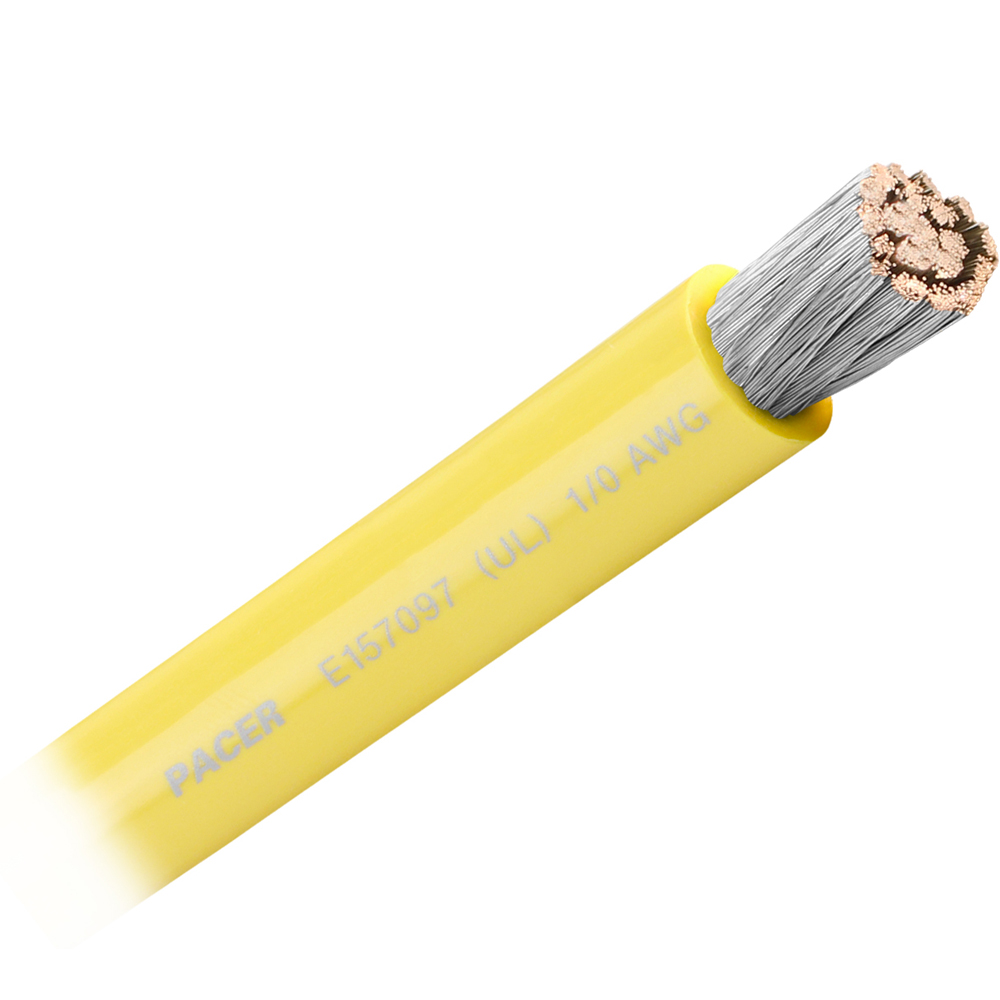 94977XL.jpg Pacer Yellow 1/0 AWG Battery Cable - Sold By The Foot - Image 1
