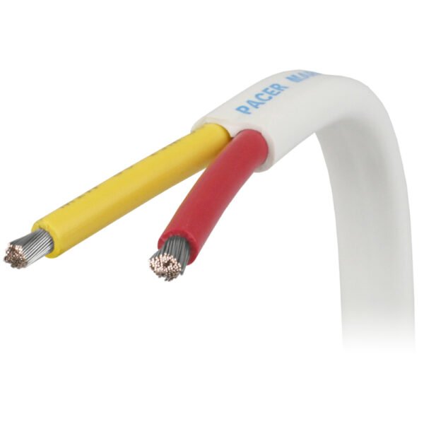 Pacer 12/2 AWG Safety Duplex Cable - Flat Cable - Red/Yellow - 1,000'