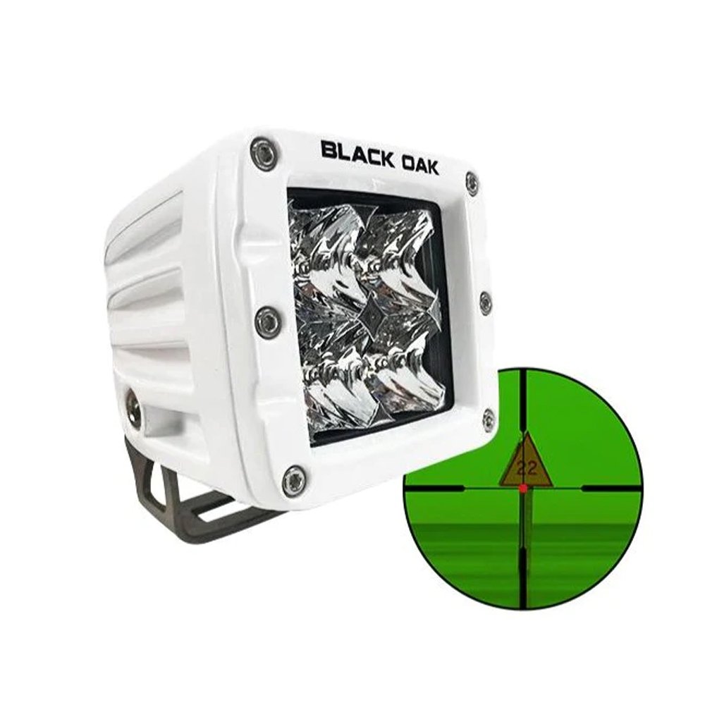 95857XL.jpg Black Oak Pro Series 3.0 2" 850nm Infrared Marine Pod Light - Flood Optics - White Housing - Image 1