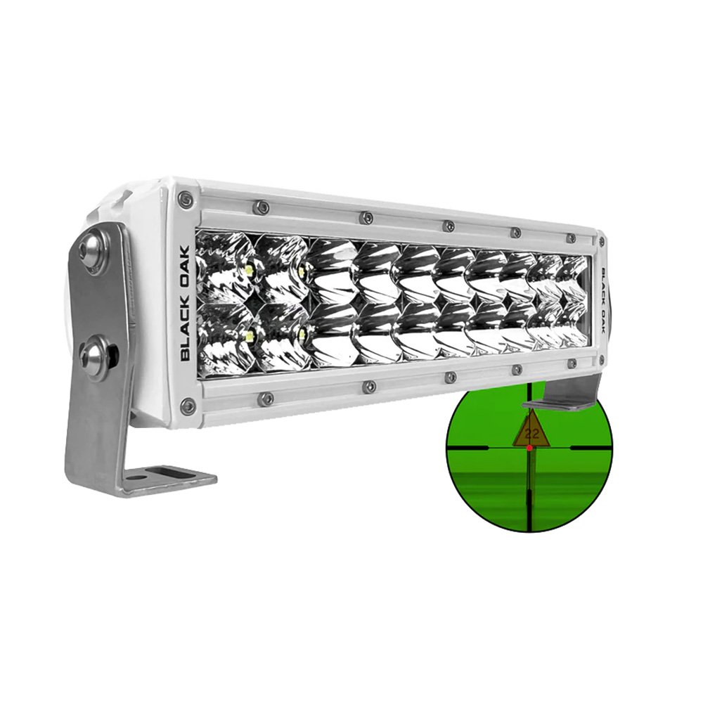 95858XL.jpg Black Oak Pro Series 3.0 10" 850nm Infrared Marine LED Double Row Light Bar - Combo Optics - White Housing - Image 1