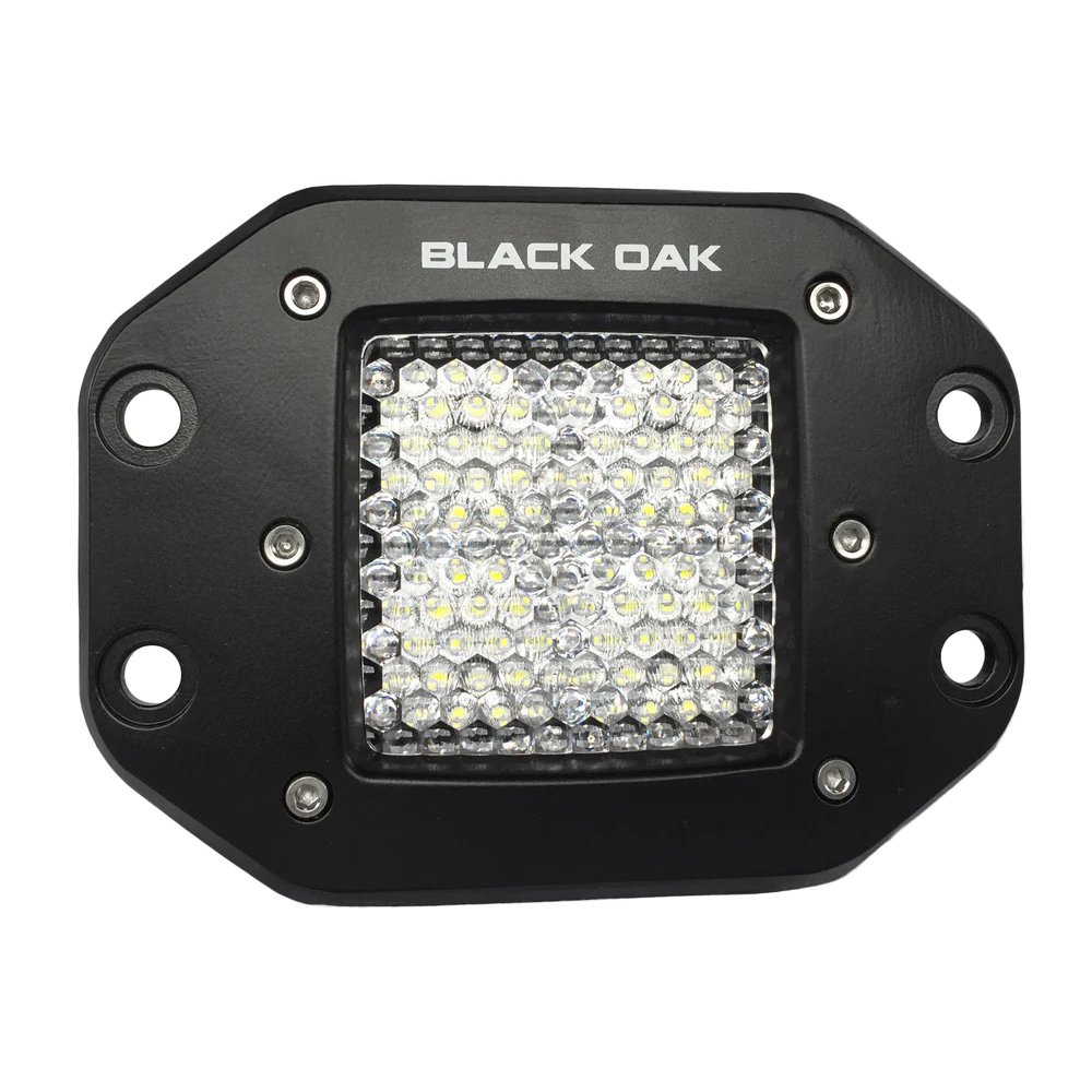 95880XL.jpg Black Oak 2" Flush Mount LED Pod Light - Diffused Optics - Black Housing - Pro Series 3.0 - Image 1