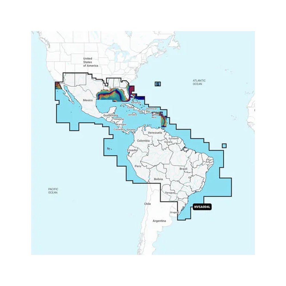 95933XL.jpg Garmin Navionics Vision+™ NVSA004L -Mexico, the Caribbean to Brazil - Inland & Coastal Marine Charts - Image 1