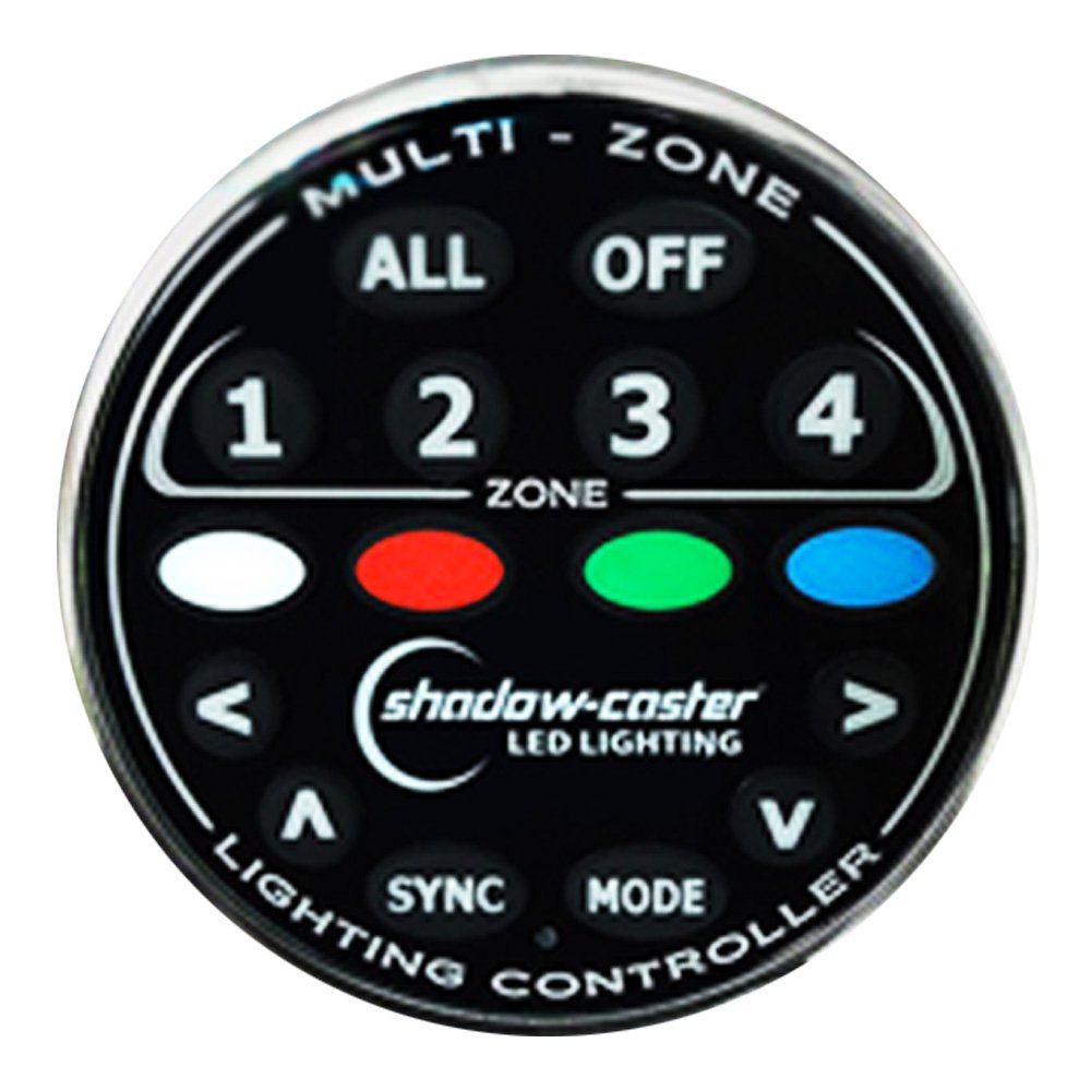 96910XL.jpg Shadow-Caster Round Zone Controller 4 Channel Remote f/MZ-LC or SCM-LC - Image 1