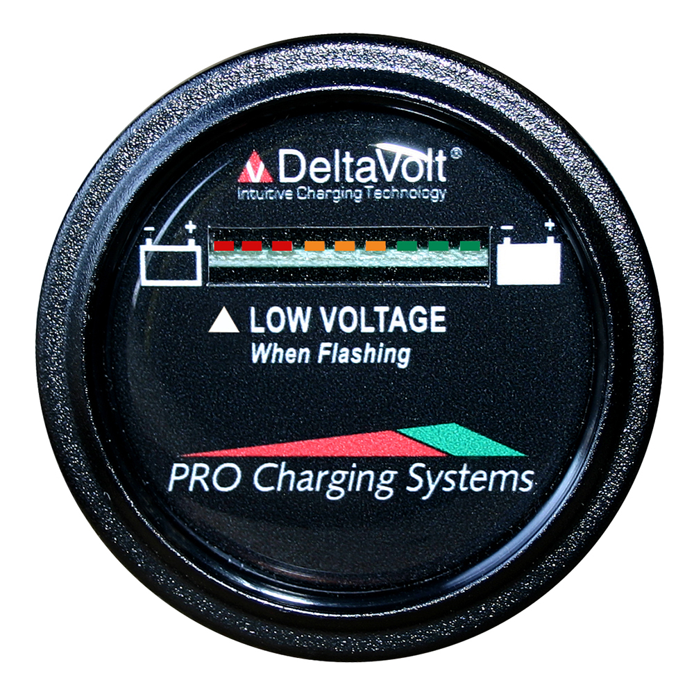 Dual Pro Battery Fuel Gauge - DeltaView&reg; Link Compatible - 24V System (2-12V Batteries, 4-6V Batteries)